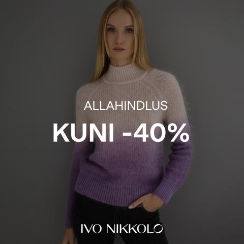 Allahindlus kuni -40%